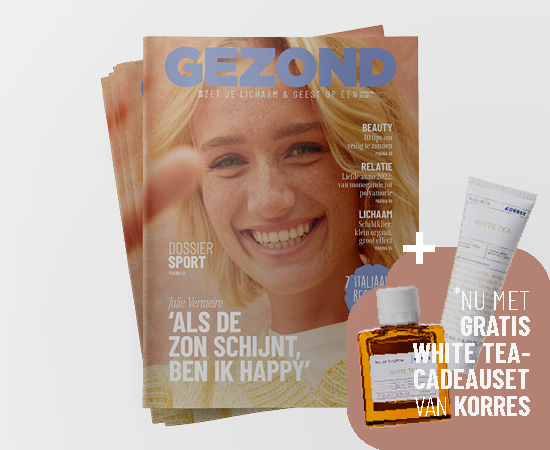 Neem nu een abonnement op ons magazine Gezond voor slechts €18 én krijg een GRATIS cadeauset van Korres t.w.v. €45!