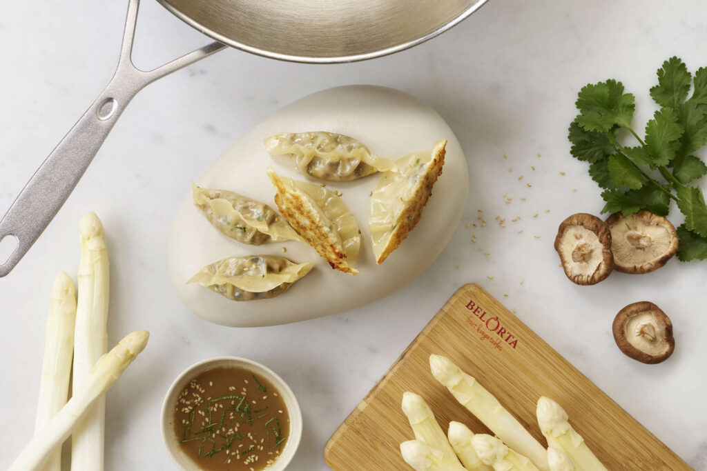 RECEPT: Gyoza met asperges