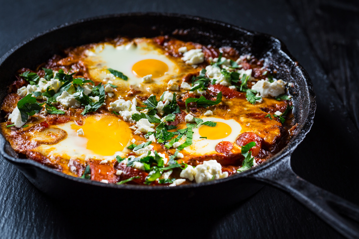 RECEPT Shakshuka met feta en koriander