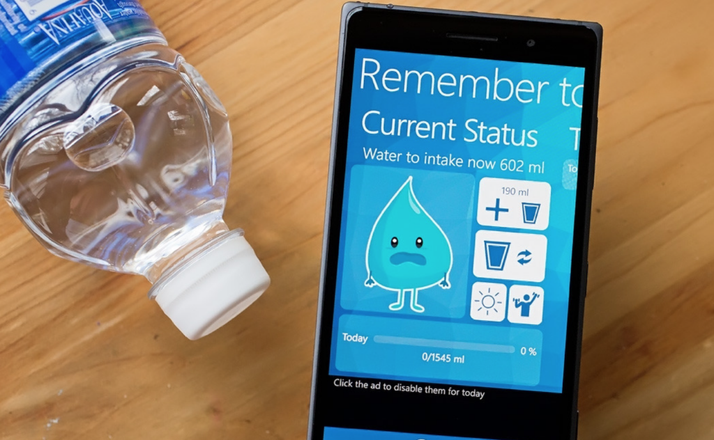 De leukste apps die je meer water doen drinken
