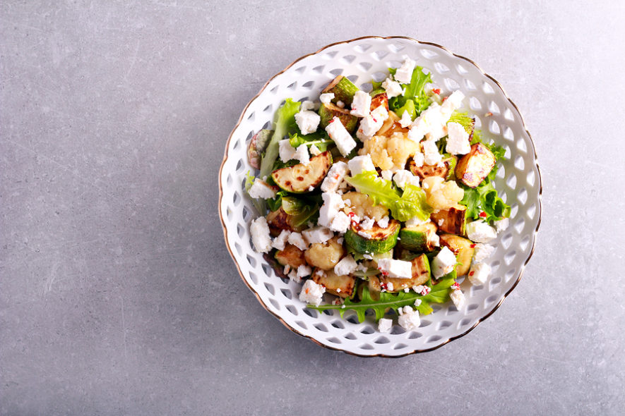 Salade met bloemkool en feta